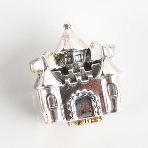 パンドラ　castle and crown charm 14k チャーム PANDORA Happily Ever After Sterling Silver Charm With 14K